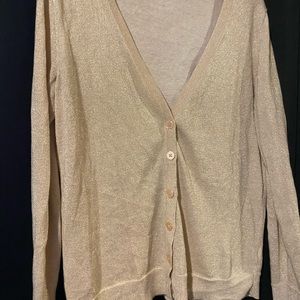 Glitter Gold womens cardigan